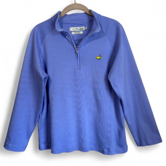 Magnolia Lane Masters Golf Quarter Zip Pullover Sweater Lavender Size Large - Picture 5 of 8